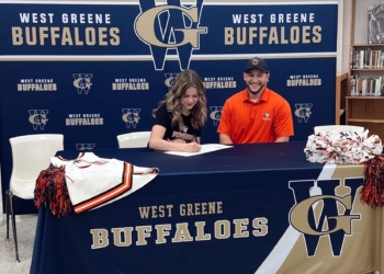 West Greene’s Ava Brown Signs With Tusculum Cheer