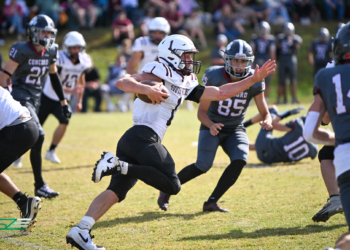 Rebels Can’t Keep Up With Concord In 49-35 Loss
