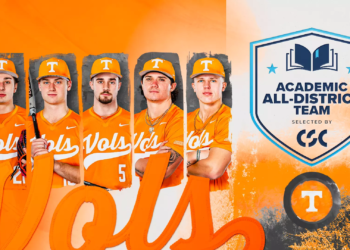 Five Vols Named To CSC Academic All-District Team