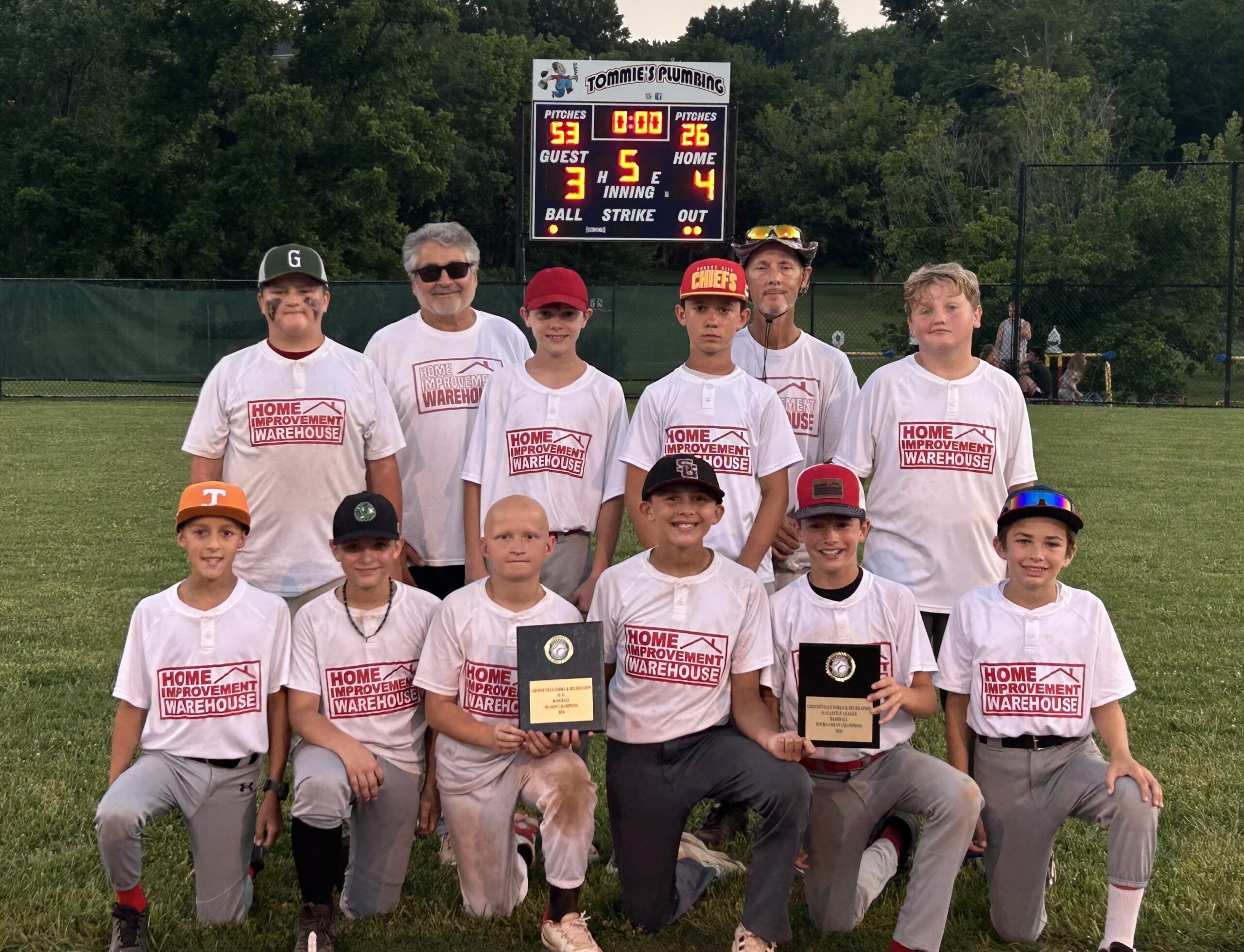 Greeneville 11-12 Little League Championship Results